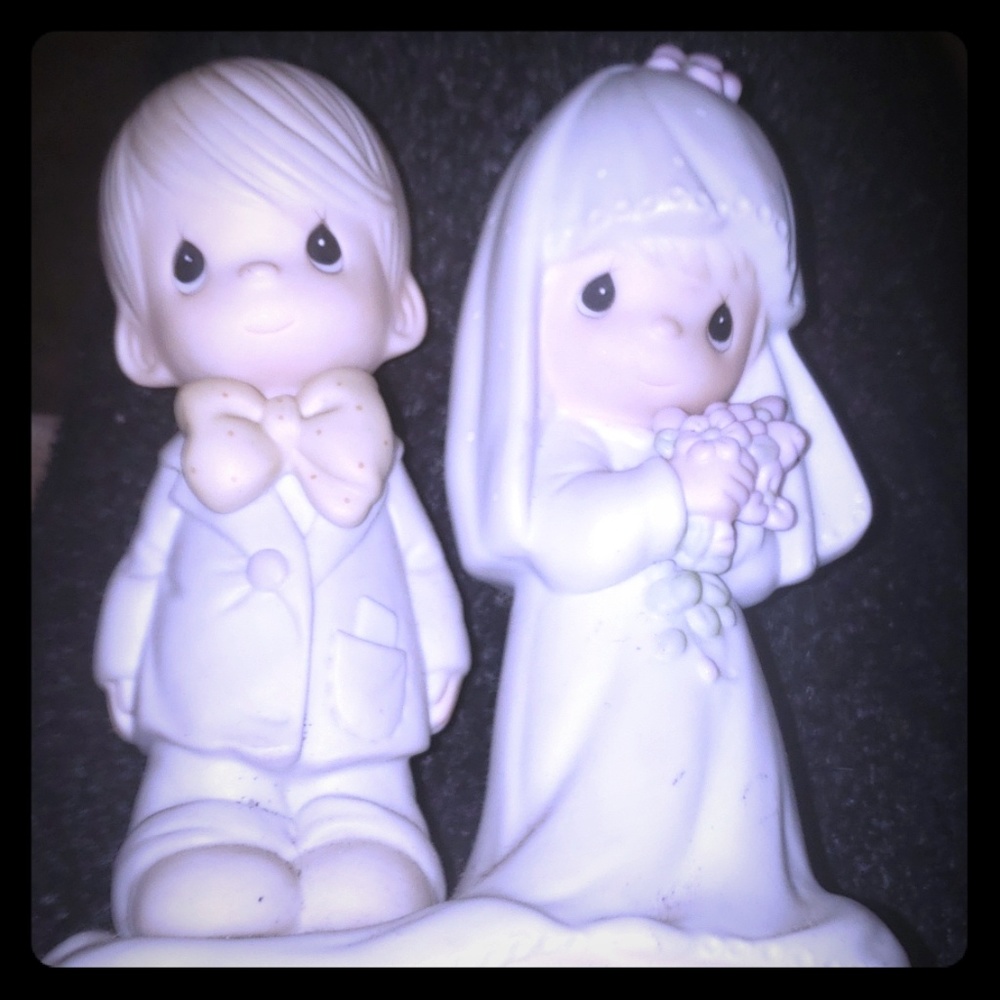 Precious moments bride and groom